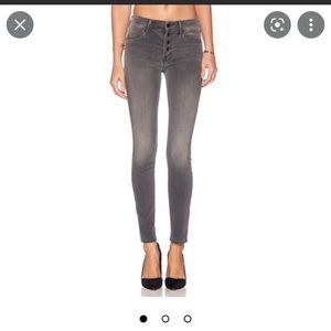 MOTHER grey jeans. The Pixie in Deep Voodoo